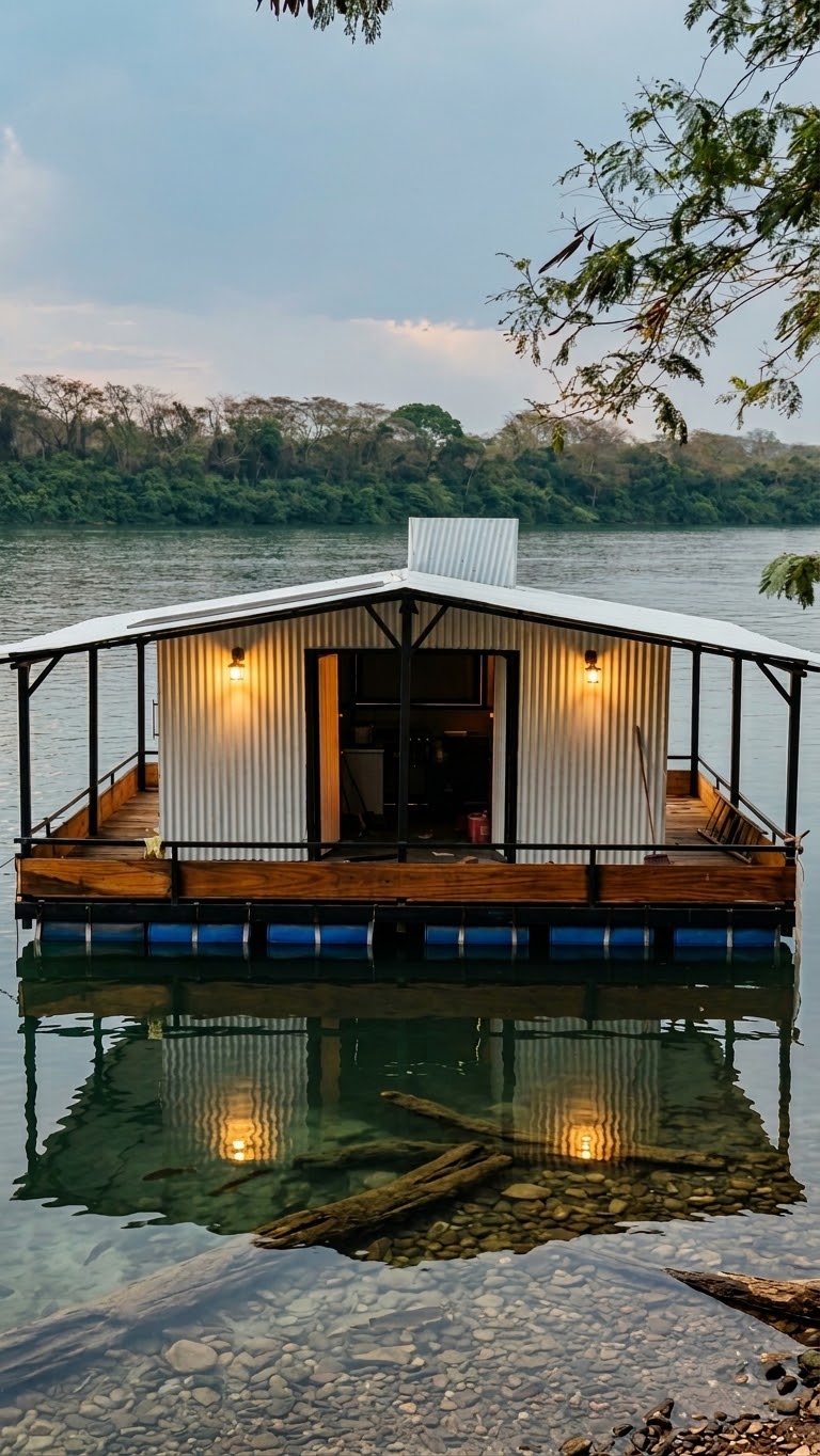 Casa Flutuante Pintado